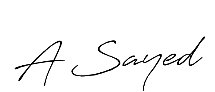 How to make A Sayed name signature. Use Antro_Vectra_Bolder style for creating short signs online. This is the latest handwritten sign. A Sayed signature style 7 images and pictures png