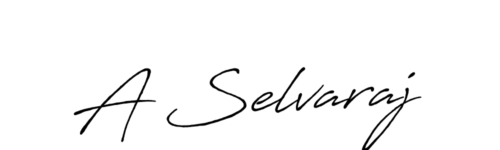 How to make A Selvaraj name signature. Use Antro_Vectra_Bolder style for creating short signs online. This is the latest handwritten sign. A Selvaraj signature style 7 images and pictures png