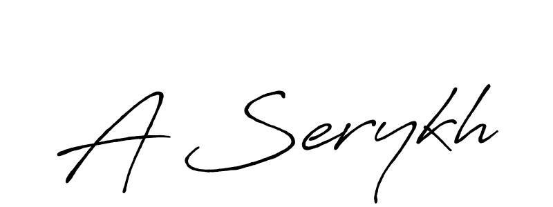 Design your own signature with our free online signature maker. With this signature software, you can create a handwritten (Antro_Vectra_Bolder) signature for name A Serykh. A Serykh signature style 7 images and pictures png