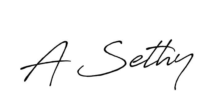 Use a signature maker to create a handwritten signature online. With this signature software, you can design (Antro_Vectra_Bolder) your own signature for name A Sethy. A Sethy signature style 7 images and pictures png