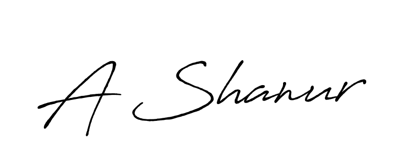 How to make A Shanur signature? Antro_Vectra_Bolder is a professional autograph style. Create handwritten signature for A Shanur name. A Shanur signature style 7 images and pictures png