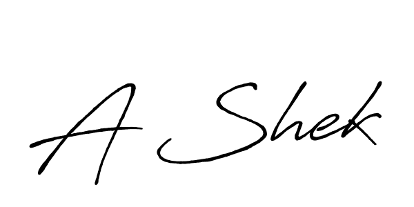 You should practise on your own different ways (Antro_Vectra_Bolder) to write your name (A Shek) in signature. don't let someone else do it for you. A Shek signature style 7 images and pictures png