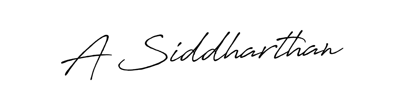 Use a signature maker to create a handwritten signature online. With this signature software, you can design (Antro_Vectra_Bolder) your own signature for name A Siddharthan. A Siddharthan signature style 7 images and pictures png