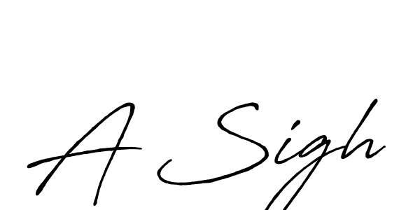 Also we have A Sigh name is the best signature style. Create professional handwritten signature collection using Antro_Vectra_Bolder autograph style. A Sigh signature style 7 images and pictures png