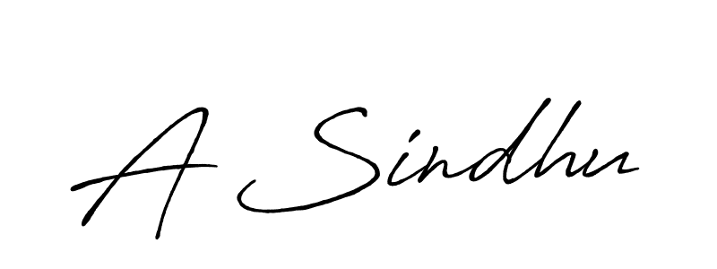 Design your own signature with our free online signature maker. With this signature software, you can create a handwritten (Antro_Vectra_Bolder) signature for name A Sindhu. A Sindhu signature style 7 images and pictures png