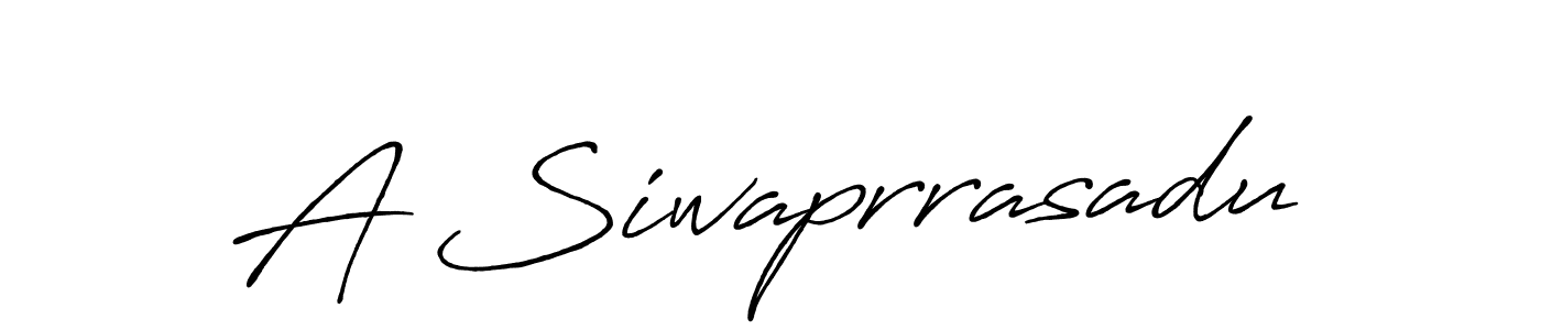 Make a beautiful signature design for name A Siwaprrasadu. With this signature (Antro_Vectra_Bolder) style, you can create a handwritten signature for free. A Siwaprrasadu signature style 7 images and pictures png