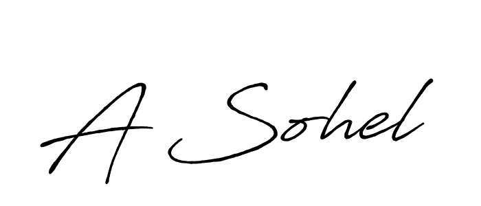 Make a beautiful signature design for name A Sohel. With this signature (Antro_Vectra_Bolder) style, you can create a handwritten signature for free. A Sohel signature style 7 images and pictures png