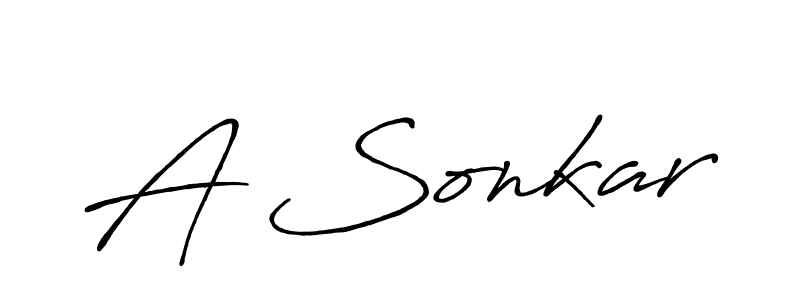 Make a beautiful signature design for name A Sonkar. With this signature (Antro_Vectra_Bolder) style, you can create a handwritten signature for free. A Sonkar signature style 7 images and pictures png