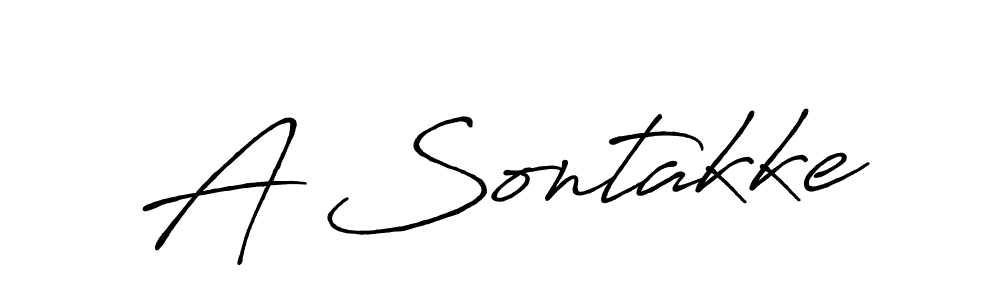 Antro_Vectra_Bolder is a professional signature style that is perfect for those who want to add a touch of class to their signature. It is also a great choice for those who want to make their signature more unique. Get A Sontakke name to fancy signature for free. A Sontakke signature style 7 images and pictures png