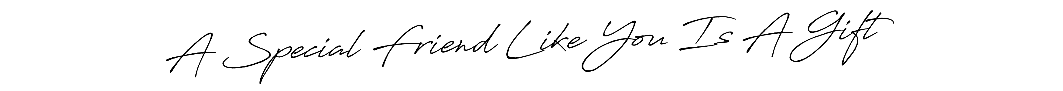 Antro_Vectra_Bolder is a professional signature style that is perfect for those who want to add a touch of class to their signature. It is also a great choice for those who want to make their signature more unique. Get A Special Friend Like You Is A Gift name to fancy signature for free. A Special Friend Like You Is A Gift signature style 7 images and pictures png