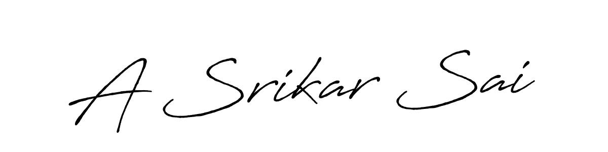 A Srikar Sai stylish signature style. Best Handwritten Sign (Antro_Vectra_Bolder) for my name. Handwritten Signature Collection Ideas for my name A Srikar Sai. A Srikar Sai signature style 7 images and pictures png