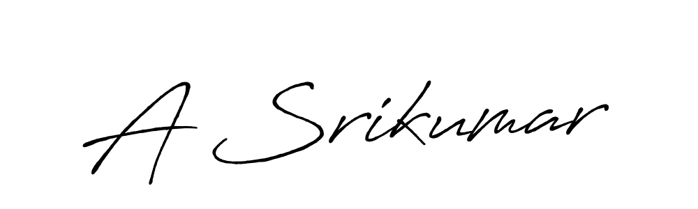 Design your own signature with our free online signature maker. With this signature software, you can create a handwritten (Antro_Vectra_Bolder) signature for name A Srikumar. A Srikumar signature style 7 images and pictures png