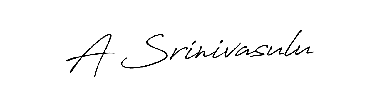 Use a signature maker to create a handwritten signature online. With this signature software, you can design (Antro_Vectra_Bolder) your own signature for name A Srinivasulu. A Srinivasulu signature style 7 images and pictures png