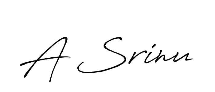 How to make A Srinu signature? Antro_Vectra_Bolder is a professional autograph style. Create handwritten signature for A Srinu name. A Srinu signature style 7 images and pictures png