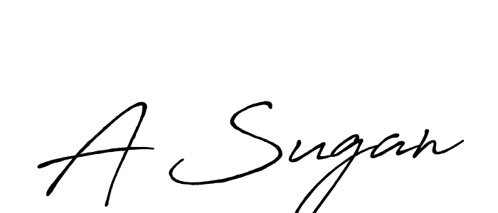 How to make A Sugan signature? Antro_Vectra_Bolder is a professional autograph style. Create handwritten signature for A Sugan name. A Sugan signature style 7 images and pictures png