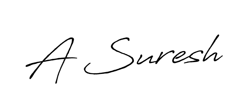 Create a beautiful signature design for name A Suresh. With this signature (Antro_Vectra_Bolder) fonts, you can make a handwritten signature for free. A Suresh signature style 7 images and pictures png