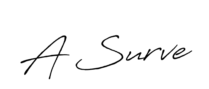 The best way (Antro_Vectra_Bolder) to make a short signature is to pick only two or three words in your name. The name A Surve include a total of six letters. For converting this name. A Surve signature style 7 images and pictures png