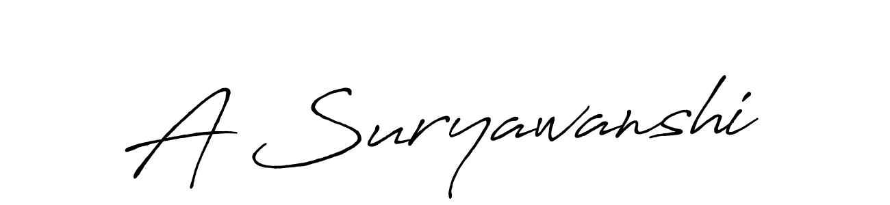 How to make A Suryawanshi signature? Antro_Vectra_Bolder is a professional autograph style. Create handwritten signature for A Suryawanshi name. A Suryawanshi signature style 7 images and pictures png