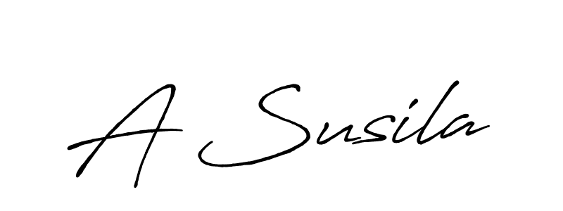 You should practise on your own different ways (Antro_Vectra_Bolder) to write your name (A Susila) in signature. don't let someone else do it for you. A Susila signature style 7 images and pictures png