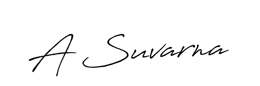 Design your own signature with our free online signature maker. With this signature software, you can create a handwritten (Antro_Vectra_Bolder) signature for name A Suvarna. A Suvarna signature style 7 images and pictures png