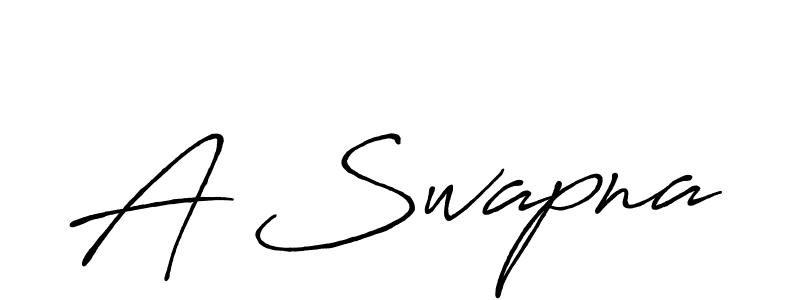 Make a beautiful signature design for name A Swapna. With this signature (Antro_Vectra_Bolder) style, you can create a handwritten signature for free. A Swapna signature style 7 images and pictures png