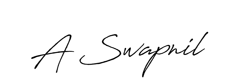 A Swapnil stylish signature style. Best Handwritten Sign (Antro_Vectra_Bolder) for my name. Handwritten Signature Collection Ideas for my name A Swapnil. A Swapnil signature style 7 images and pictures png