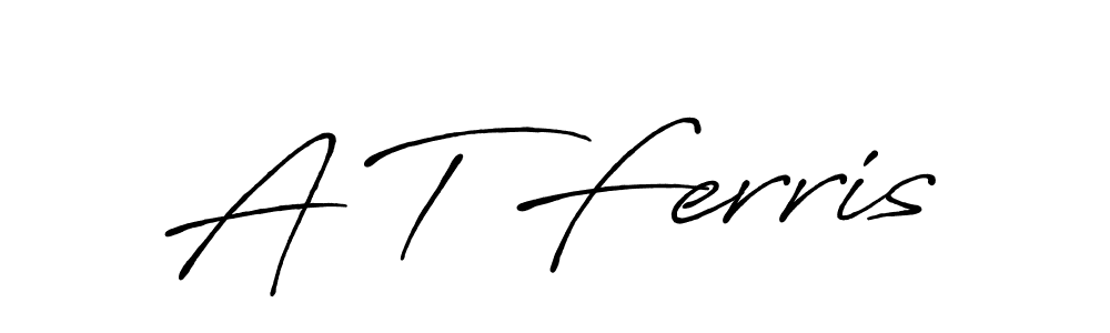 Design your own signature with our free online signature maker. With this signature software, you can create a handwritten (Antro_Vectra_Bolder) signature for name A T Ferris. A T Ferris signature style 7 images and pictures png