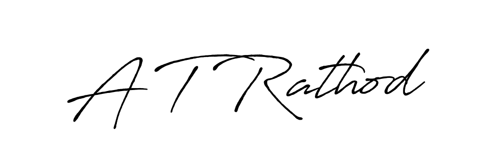 Use a signature maker to create a handwritten signature online. With this signature software, you can design (Antro_Vectra_Bolder) your own signature for name A T Rathod. A T Rathod signature style 7 images and pictures png