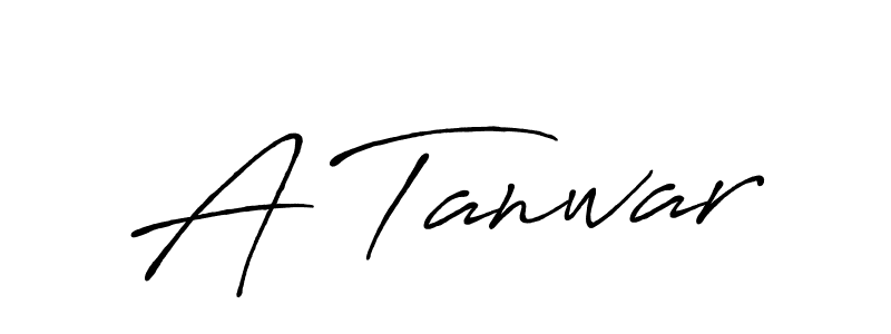 Also we have A Tanwar name is the best signature style. Create professional handwritten signature collection using Antro_Vectra_Bolder autograph style. A Tanwar signature style 7 images and pictures png