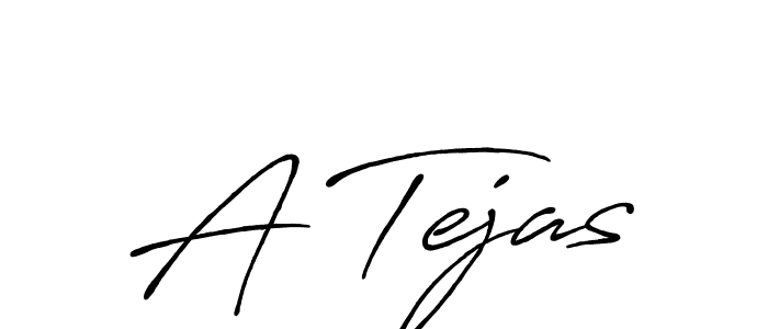 A Tejas stylish signature style. Best Handwritten Sign (Antro_Vectra_Bolder) for my name. Handwritten Signature Collection Ideas for my name A Tejas. A Tejas signature style 7 images and pictures png