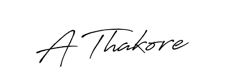 Make a beautiful signature design for name A Thakore. With this signature (Antro_Vectra_Bolder) style, you can create a handwritten signature for free. A Thakore signature style 7 images and pictures png