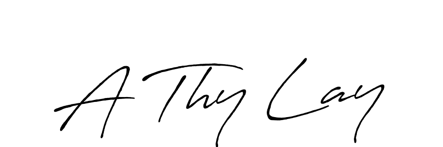 How to make A Thy Lay name signature. Use Antro_Vectra_Bolder style for creating short signs online. This is the latest handwritten sign. A Thy Lay signature style 7 images and pictures png