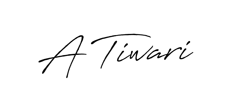 Create a beautiful signature design for name A Tiwari. With this signature (Antro_Vectra_Bolder) fonts, you can make a handwritten signature for free. A Tiwari signature style 7 images and pictures png