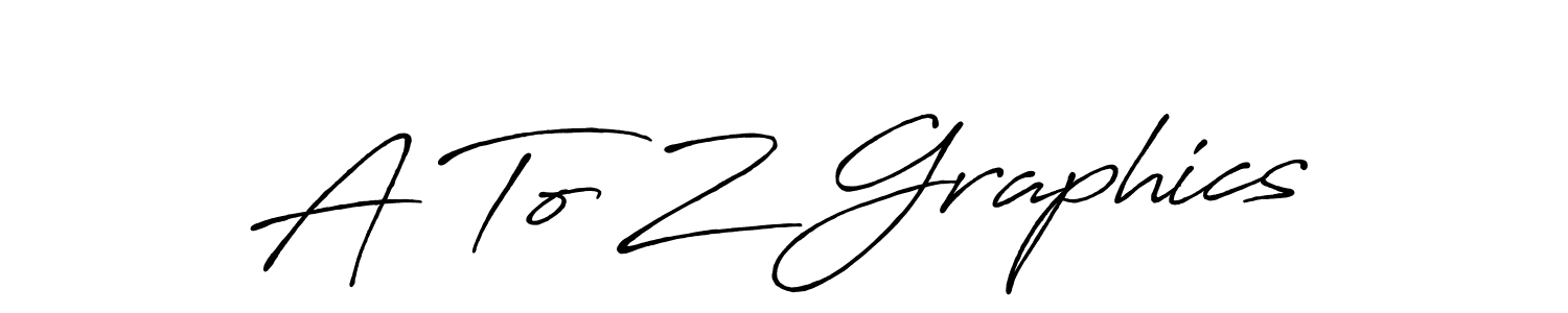 How to make A To Z Graphics signature? Antro_Vectra_Bolder is a professional autograph style. Create handwritten signature for A To Z Graphics name. A To Z Graphics signature style 7 images and pictures png