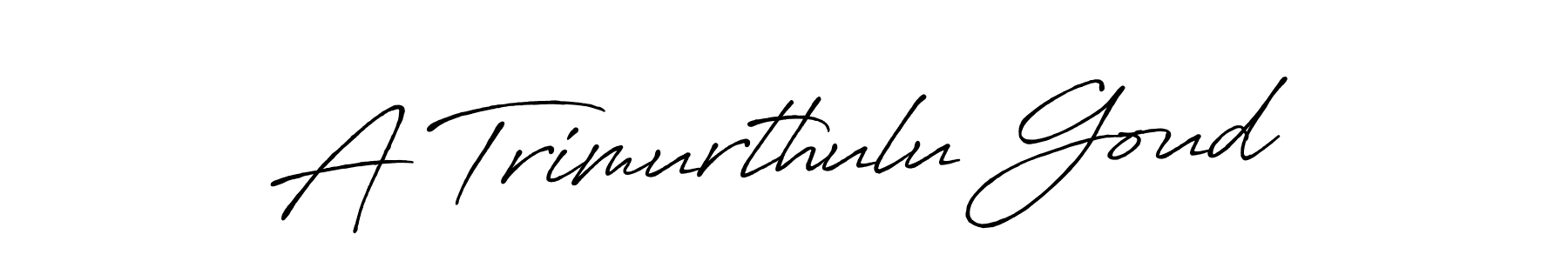 Make a beautiful signature design for name A Trimurthulu Goud. Use this online signature maker to create a handwritten signature for free. A Trimurthulu Goud signature style 7 images and pictures png