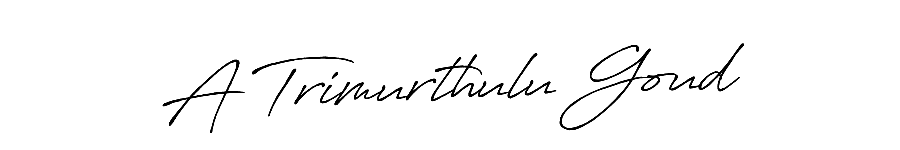 Make a beautiful signature design for name A Trimurthulu Goud. Use this online signature maker to create a handwritten signature for free. A Trimurthulu Goud signature style 7 images and pictures png