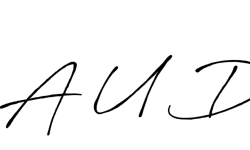 Once you've used our free online signature maker to create your best signature Antro_Vectra_Bolder style, it's time to enjoy all of the benefits that A U D name signing documents. A U D signature style 7 images and pictures png