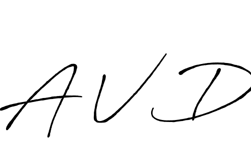 This is the best signature style for the A V D name. Also you like these signature font (Antro_Vectra_Bolder). Mix name signature. A V D signature style 7 images and pictures png