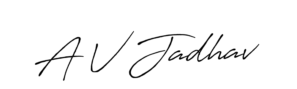 You should practise on your own different ways (Antro_Vectra_Bolder) to write your name (A V Jadhav) in signature. don't let someone else do it for you. A V Jadhav signature style 7 images and pictures png