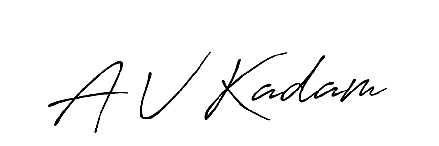 Make a beautiful signature design for name A V Kadam. Use this online signature maker to create a handwritten signature for free. A V Kadam signature style 7 images and pictures png