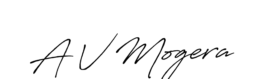 if you are searching for the best signature style for your name A V Mogera. so please give up your signature search. here we have designed multiple signature styles  using Antro_Vectra_Bolder. A V Mogera signature style 7 images and pictures png