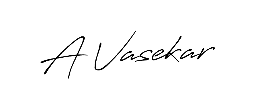How to make A Vasekar name signature. Use Antro_Vectra_Bolder style for creating short signs online. This is the latest handwritten sign. A Vasekar signature style 7 images and pictures png