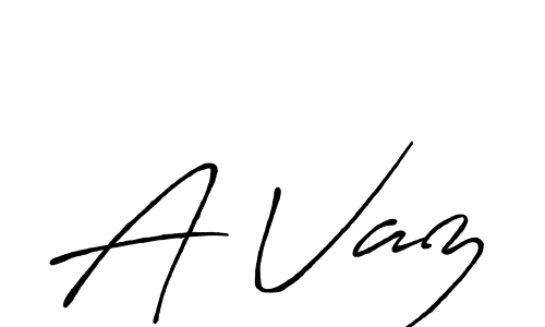 Similarly Antro_Vectra_Bolder is the best handwritten signature design. Signature creator online .You can use it as an online autograph creator for name A Vaz. A Vaz signature style 7 images and pictures png