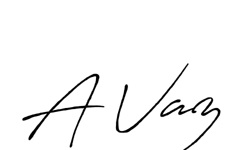 How to make A Vaz name signature. Use Antro_Vectra_Bolder style for creating short signs online. This is the latest handwritten sign. A Vaz signature style 7 images and pictures png
