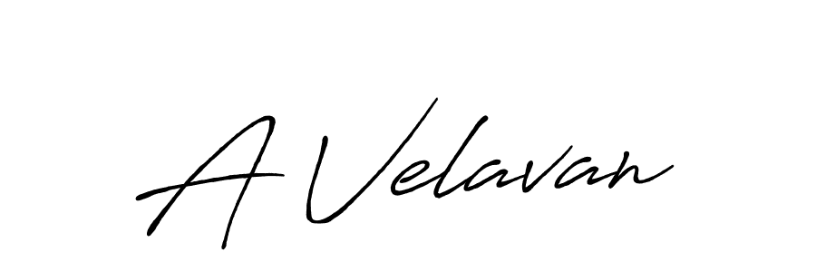 Also we have A Velavan name is the best signature style. Create professional handwritten signature collection using Antro_Vectra_Bolder autograph style. A Velavan signature style 7 images and pictures png