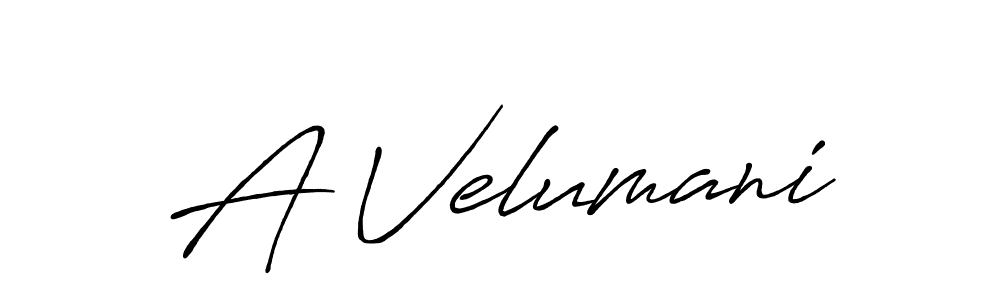 Also we have A Velumani name is the best signature style. Create professional handwritten signature collection using Antro_Vectra_Bolder autograph style. A Velumani signature style 7 images and pictures png