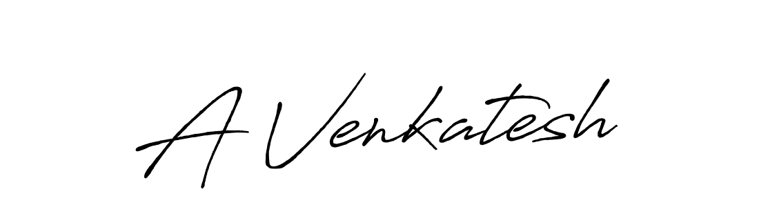 How to make A Venkatesh signature? Antro_Vectra_Bolder is a professional autograph style. Create handwritten signature for A Venkatesh name. A Venkatesh signature style 7 images and pictures png