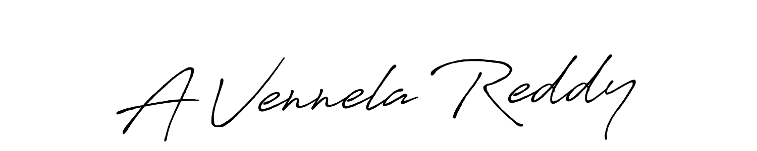 It looks lik you need a new signature style for name A Vennela Reddy. Design unique handwritten (Antro_Vectra_Bolder) signature with our free signature maker in just a few clicks. A Vennela Reddy signature style 7 images and pictures png