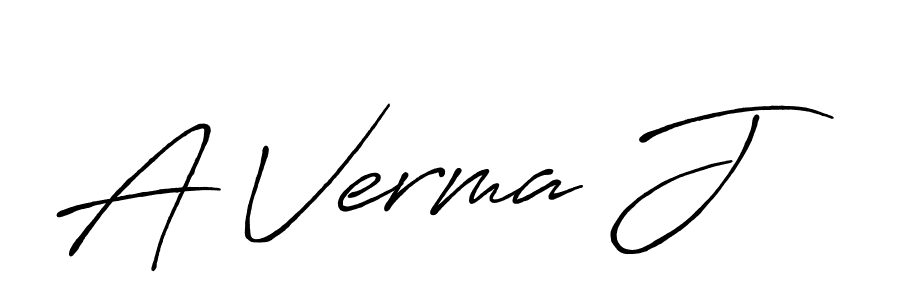 It looks lik you need a new signature style for name A Verma J. Design unique handwritten (Antro_Vectra_Bolder) signature with our free signature maker in just a few clicks. A Verma J signature style 7 images and pictures png