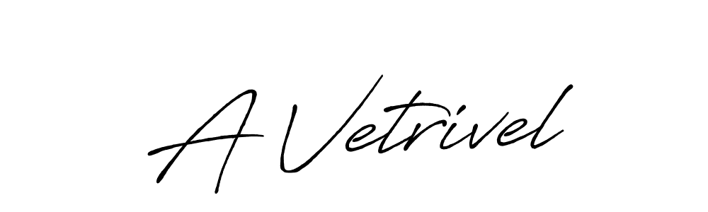 Once you've used our free online signature maker to create your best signature Antro_Vectra_Bolder style, it's time to enjoy all of the benefits that A Vetrivel name signing documents. A Vetrivel signature style 7 images and pictures png